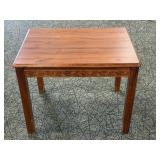 Intricate Leaf Carved Wooden Table