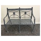 Wrought Iron Garden Bench