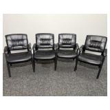 Tufted Faux Leather Reception Chairs