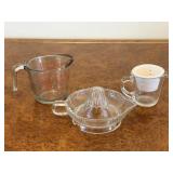 Glass Measuring Cups & Juicer