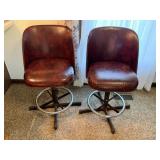 Leather Swivel Bar Stools