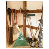 Rakes, Brooms, Saw, Shovel, Extension Cords, Etc.