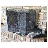 Fireplace Screen, Log Basket & Scoop