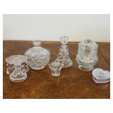 Glass Candy Dishes, Bell & Candle Holders