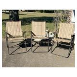 Folding Patio Chairs (4th chair not pictured but