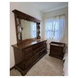 Dresser with Mirror & Nightstand