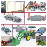 JD TRACTOR, VEHICLES, SHIPPING CONTAINERS, SNOWMOBILES, ATV, AND MORE! - Mondovi, WI
