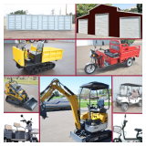 CONTAINERS, EXCAVATORS, SKID STEERS, ELECTRIC RIDES & MORE - Mondovi, WI