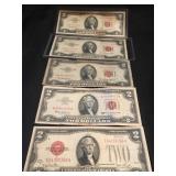 $2 SILVER CERTIFICATE BILLS