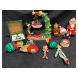 CHRISTMAS COASTERS ORNAMENTS CANDLES FIGURINES