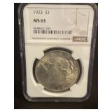 1923 PEACE DOLLAR