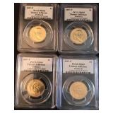 4 THOMAS JEFFERSON 1$ COINS