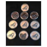 10 LOCH NESS MONSTER MYTHICAL CREATURE COINS