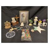 CRUCIFIX ONE SOLITARY LIFE BOOK ORNAMENTS TRINKETS