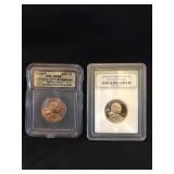 TWO SACAGAWEA 1$ COINS