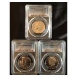 3 UNCIRCULATED KENNEDY HALF DOLLARS