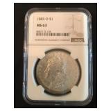 1885 MORGAN SILVER DOLLAR