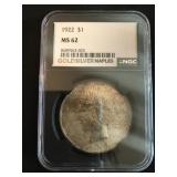 1922 PEACE DOLLAR COIN