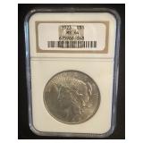 1923 PEACE DOLLAR