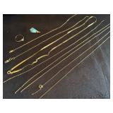 10 & 14 K GOLD BRACELETS & PIECES