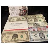 COLLECTORS SANTA DOLLARS AND FUNNY MONEY