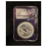 UNTAMED LANDSCAPES $5 SILVER CROCODILE