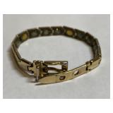 BUCKLE BRACELET MARKED 24K IPG