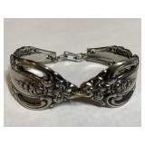 SILVER SPOON BRACELET MARKED 2ND