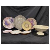 PEDESTAL FRUIT BOWL DECORATE PLATES QUESO BOWL