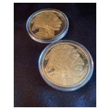2 BUFFALO TRIBUTE PROOFS