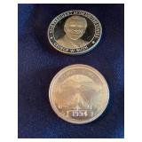 GEORGE BUSH AND BATTLE STAFF TOKENS