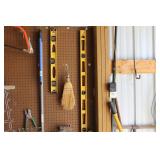 Levels, handles, wisk broom