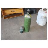 small LP canister and Oxygen tank