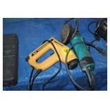 Electric stapler and grinder