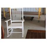 White rocking chair