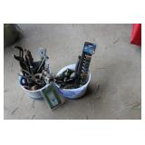 2- 1 gal. bucket of tools