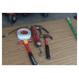 greasegun -  hammer  - tape