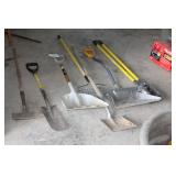 Shovels rakes ect.