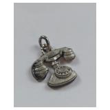 Vintage Sterling Silver Telephone Charm