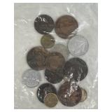 Lot of Vintage French Coins - Mixed Denominations