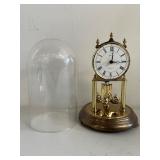 Kundo Quartz Anniversary Clock with Glass Dome