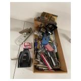 Vintage Office Supplies Lot with Staplers, Pens, H
