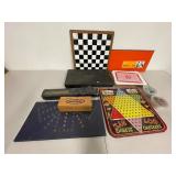 Vintage Board Games Lot: Chess, Checkers, Dominos
