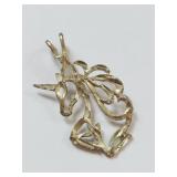 Sterling Silver Intricate Openwork Unicorn Pendant