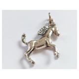 Sterling Silver Horse Pendant Charm for Necklace o