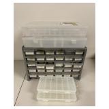 Multi-Drawer Plastic Organizer with Cases