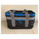 Uline Black Cooler Bag with Blue Trim