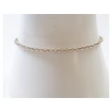 Elegant Sterling Silver Chain Bracelet with Lobste