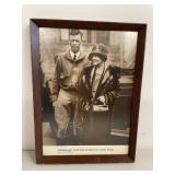 Framed Lindbergh Photo with Mother in Little Falls