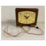 Vintage Librarian Electric Clock with Cord